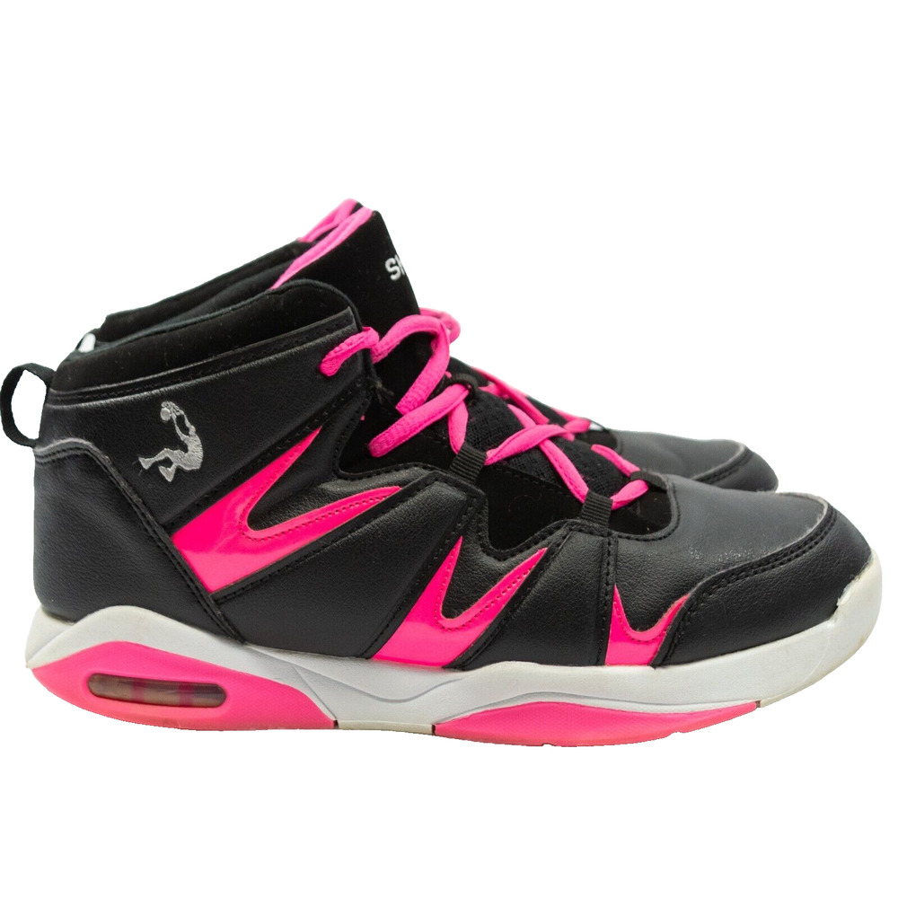 Girls Size 6 SHAQ Sneakers Shaquille O'Neal Empire Black Pink Basketball Shoes